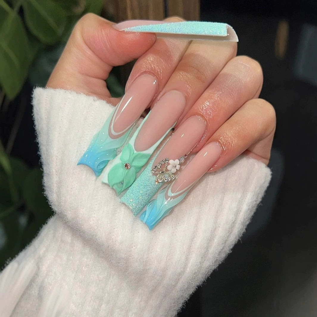 Siopsrl | Decorative Long Press-On Nail Extensions Siopsrl
