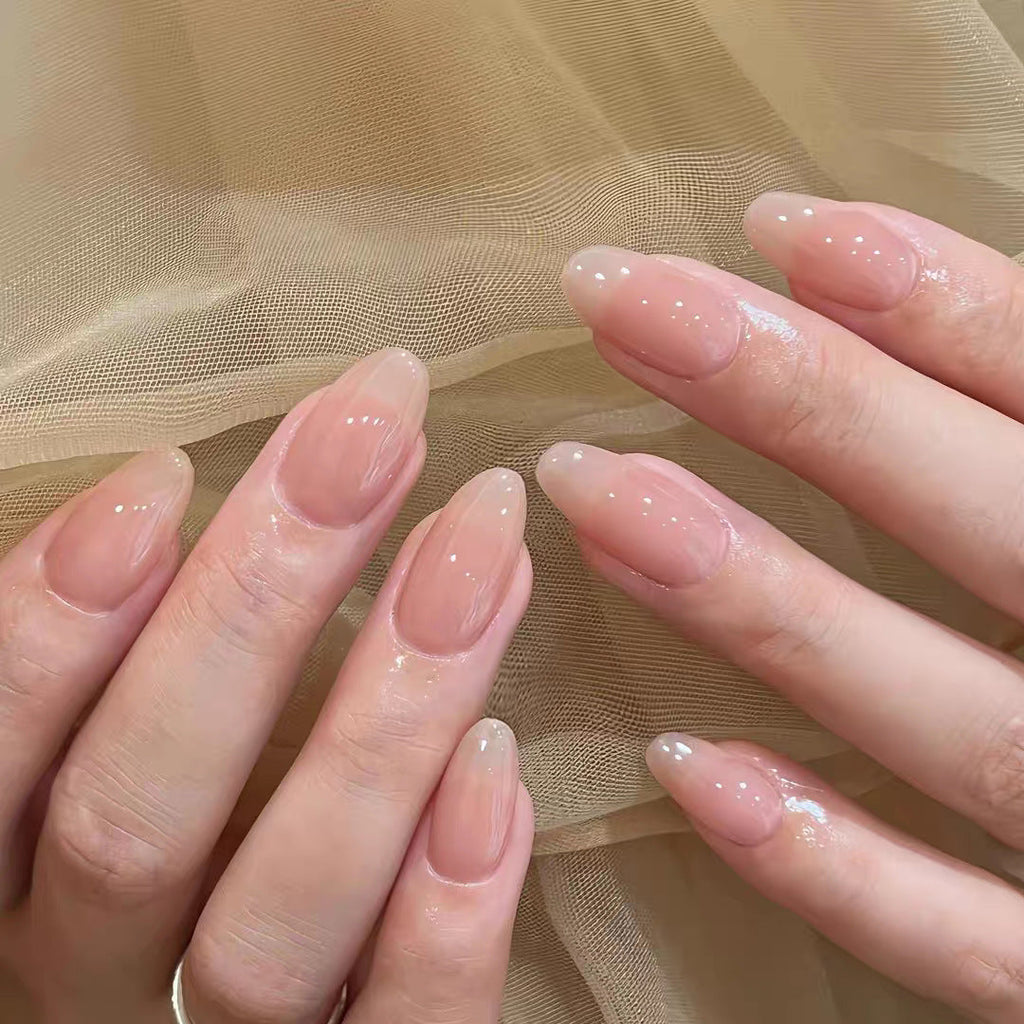 Siopsrl | Glossy Natural Press-On Nail Set Siopsrl