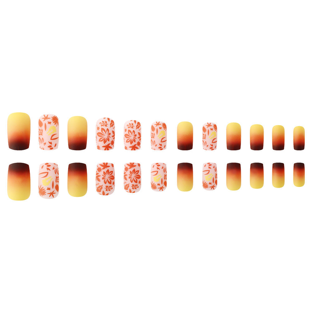 Siopsrl | Artistic Gradient Floral Nail Design Siopsrl