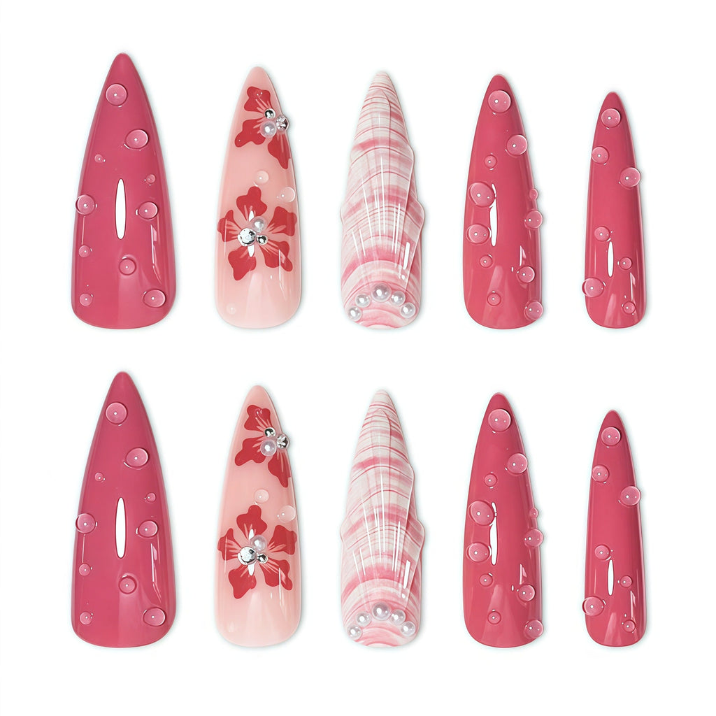 Siopsrl | Floral Art Nail Extensions Siopsrl
