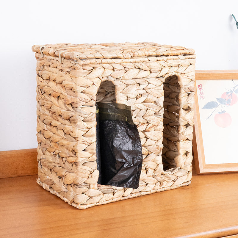 Wall-Mounted Wicker Storage Basket Siopsrl