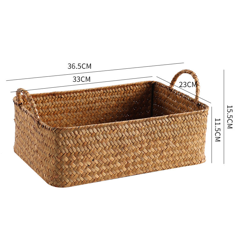 Handwoven Natural Storage Basket Siopsrl