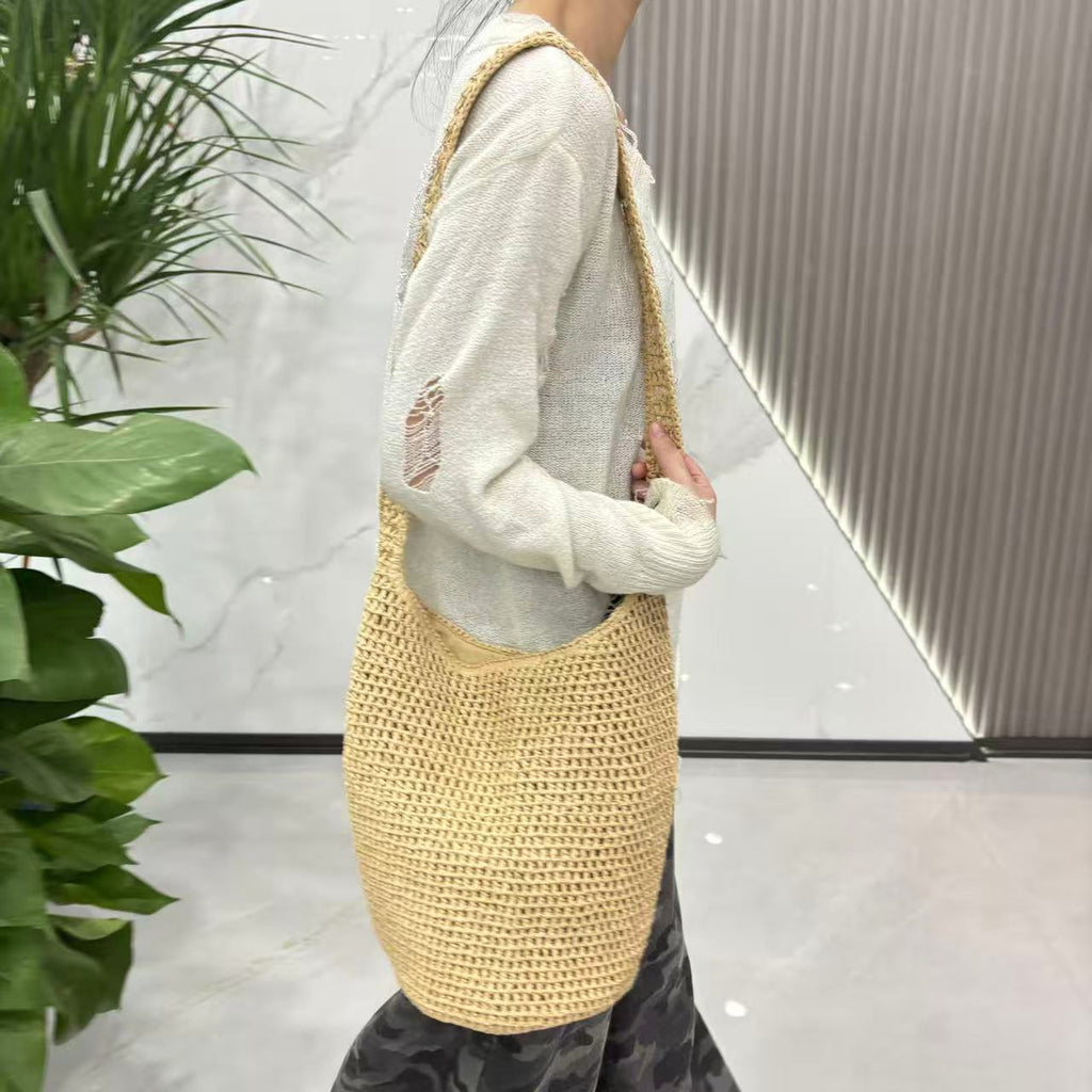 Siopsrl | Braided Natural Material Tote Bag Siopsrl