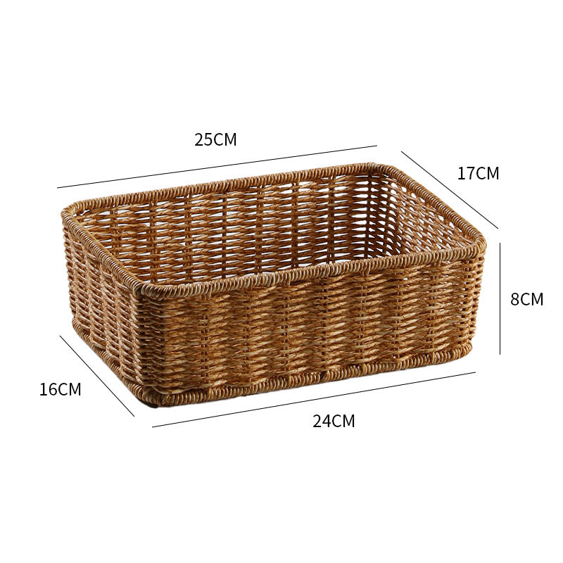 Handcrafted Rectangular Wicker Storage Bin Siopsrl