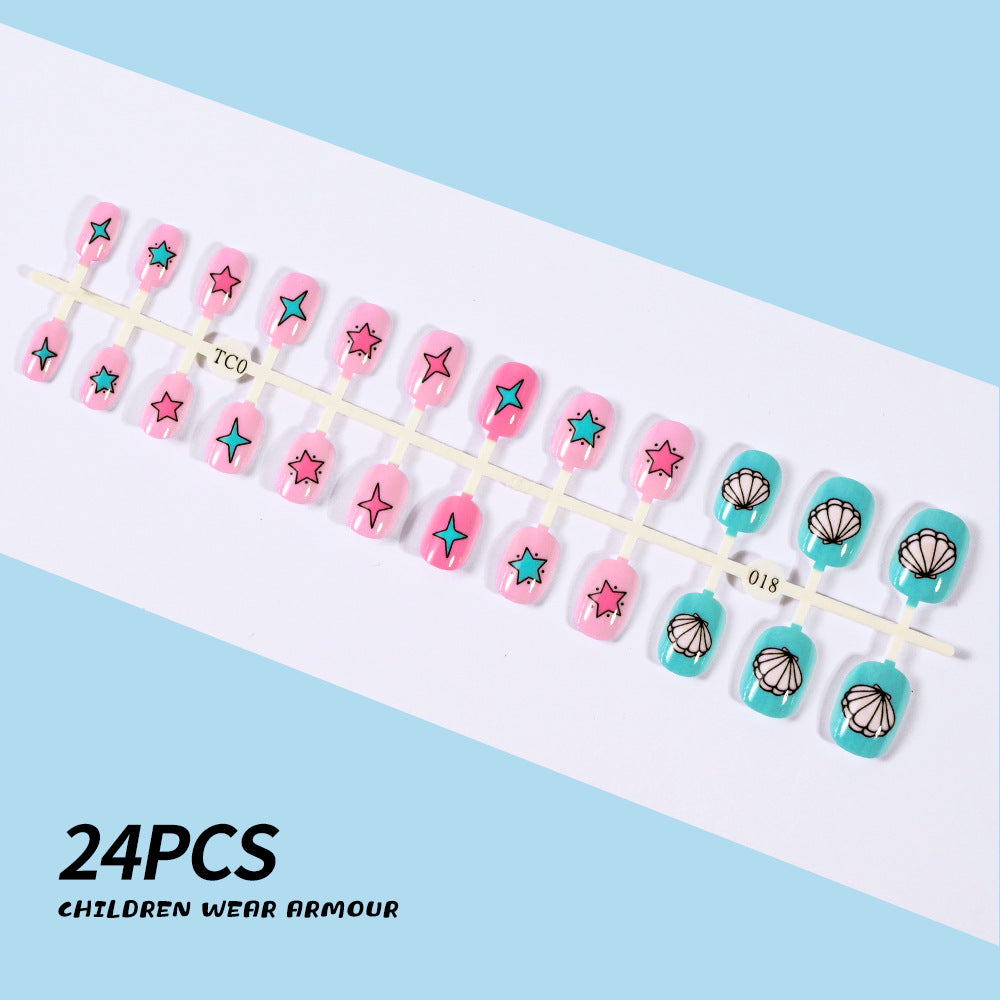 Siopsrl | Children's Fun-Themed Press-On Nail Set Siopsrl