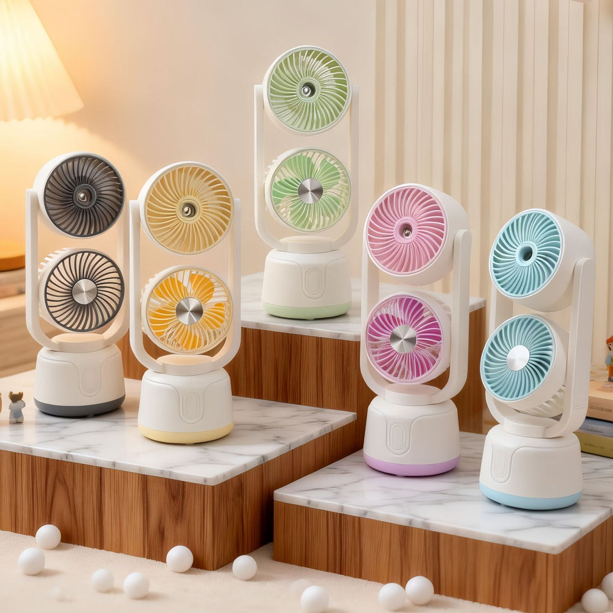 Siopsrl | Women's Portable Dual Fan with Spray Function Siopsrl