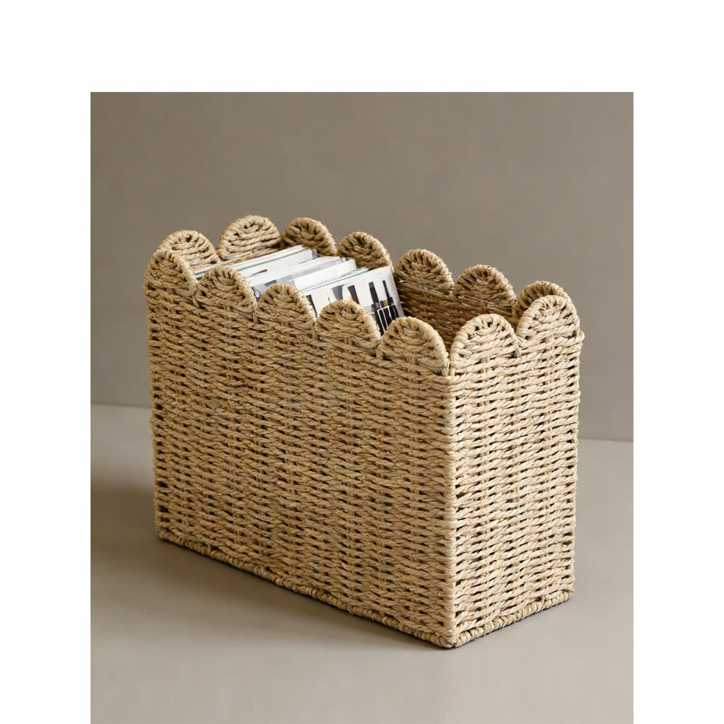 Decorative storage basket with waved edge Siopsrl