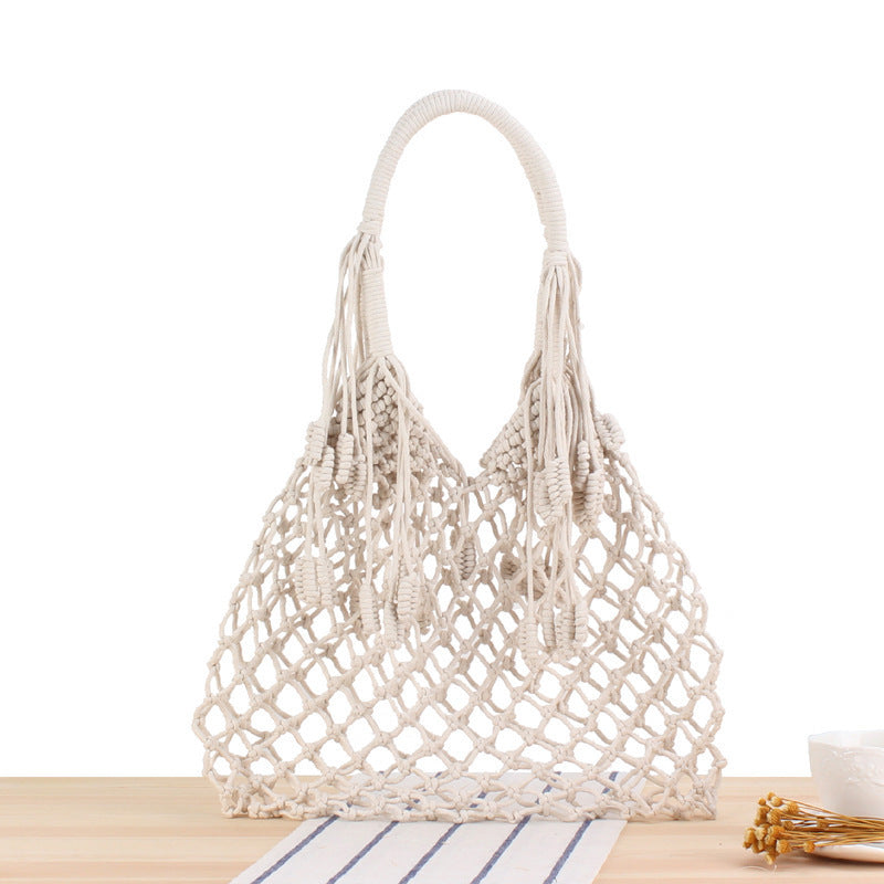 Siopsrl | Macrame Tote Bag with Inner Pocket Siopsrl