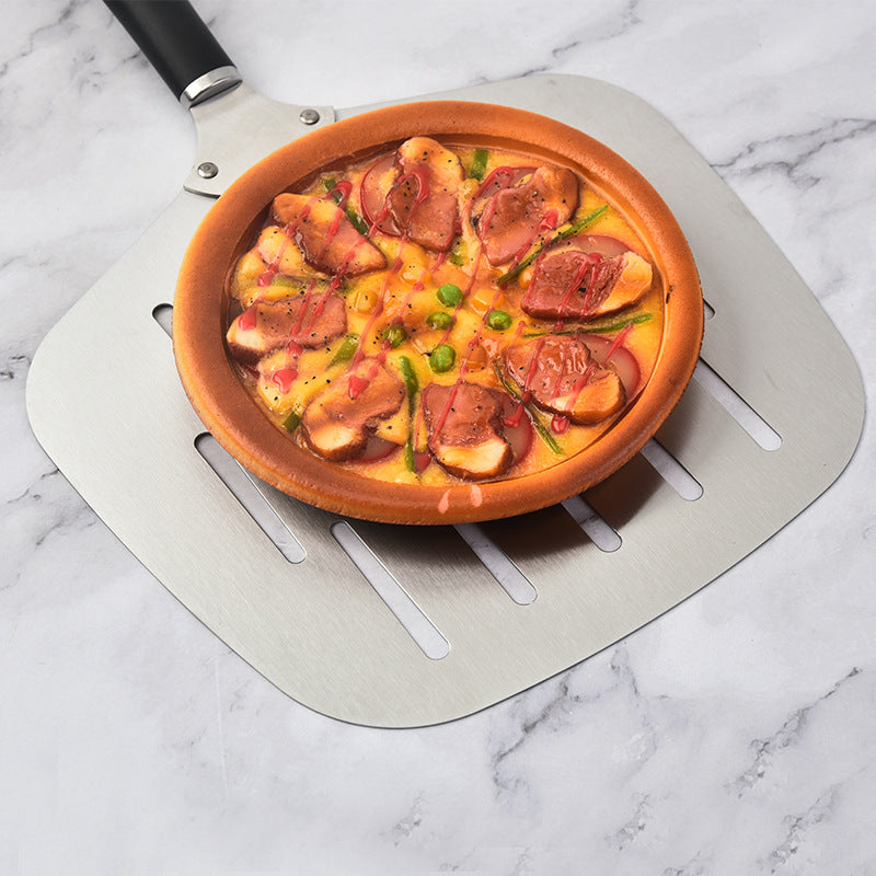 Siopsrl | extra-wide perforated pizza peel ergonomic heat-resistant handle Siopsrl