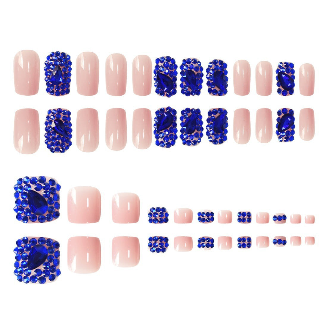 Siopsrl | Decorative Rhinestone-Embellished Press-On Nails Siopsrl