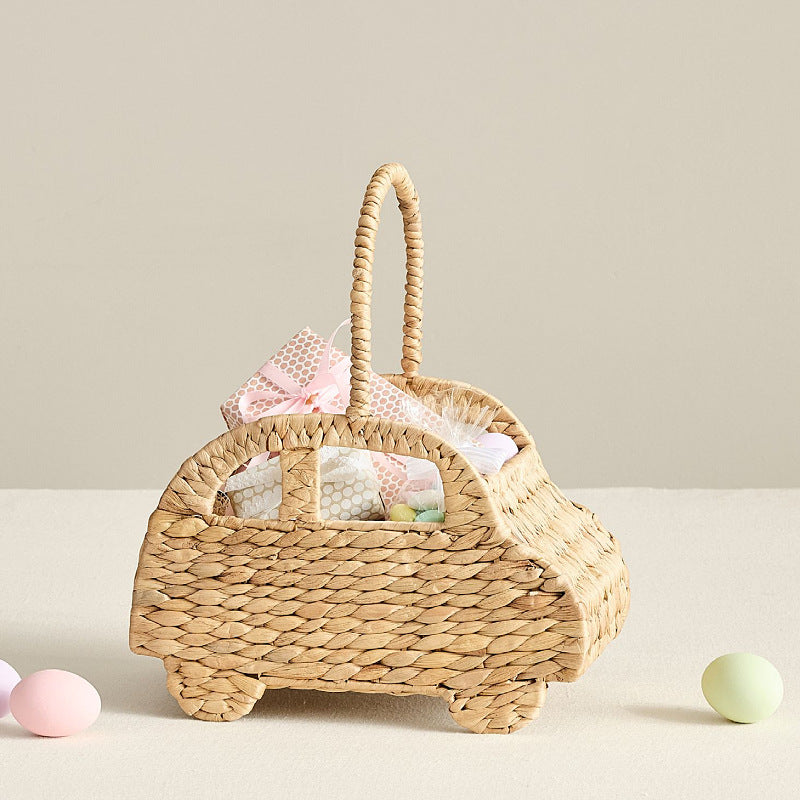 Woven Car-Shaped Storage Basket Siopsrl