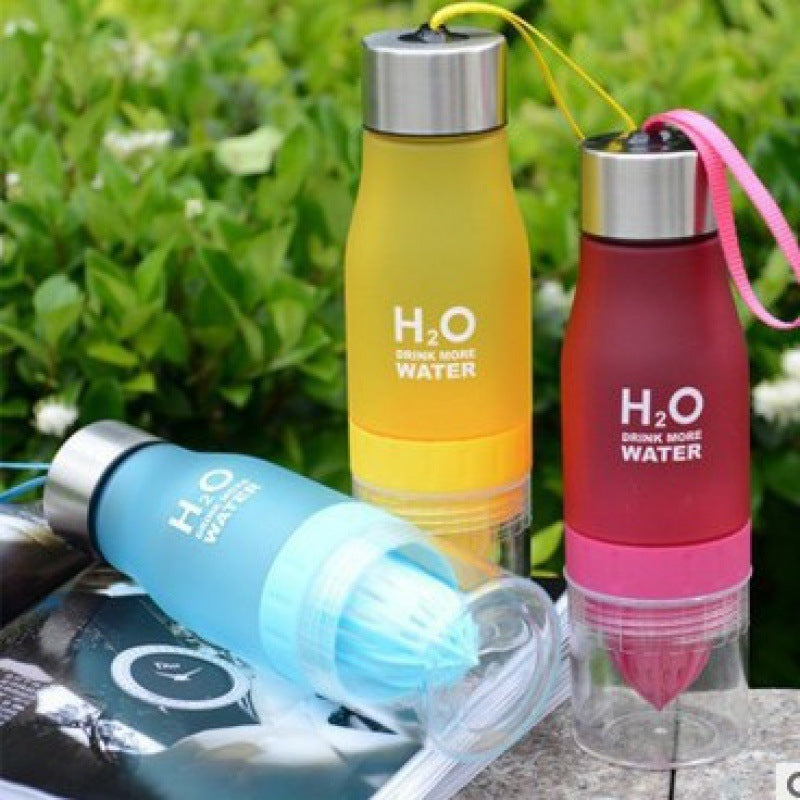 Siopsrl | Insulated Glass Fruit Infuser Water Bottle With Silicone Sleeve And Stainless Steel Lid