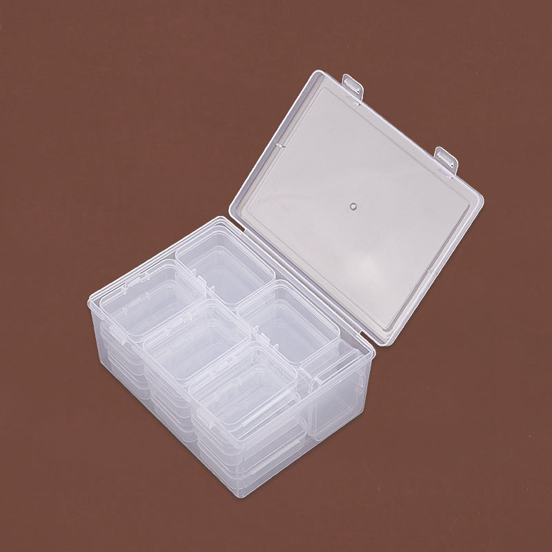 Multi-Purpose Transparent Compartment Organizing Box Siopsrl