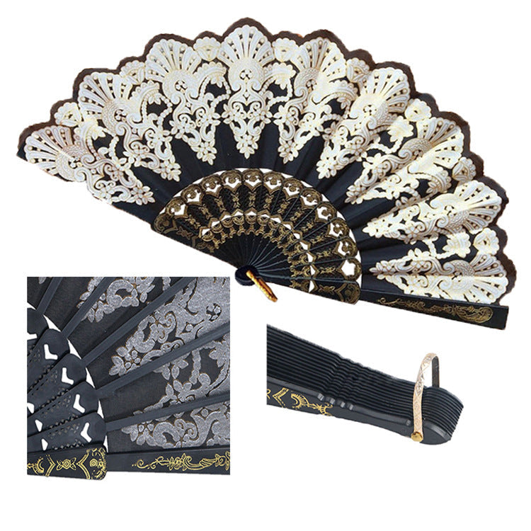 Siopsrl | Ladies' elegant hand fan with intricate decorations Siopsrl