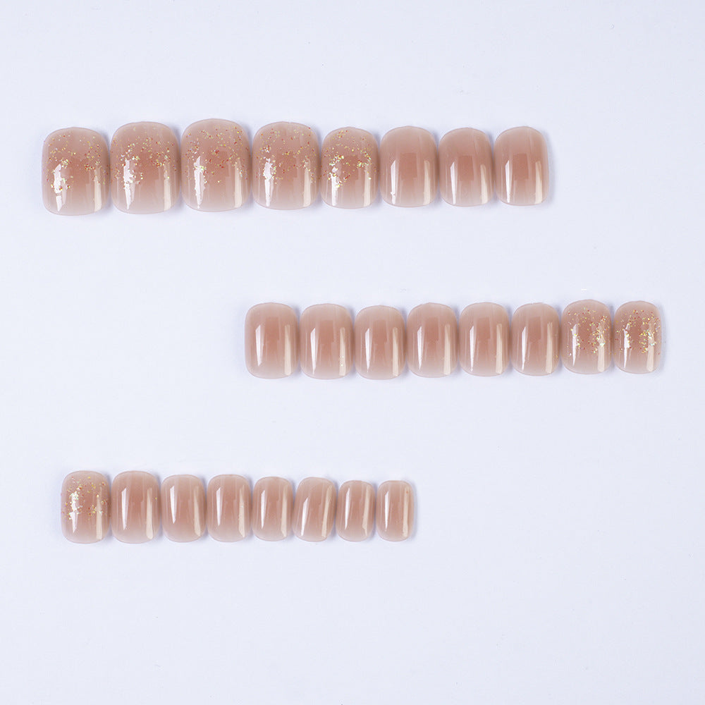 Siopsrl | Elegant artificial nails with delicate glitter effect Siopsrl