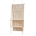 Macrame Wall Shelf with Beaded Accents Siopsrl