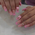Siopsrl | Artificial nail set with romantic bows and heart patterns Siopsrl