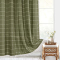 Siopsrl | Textured Grid Design Window Curtain Siopsrl