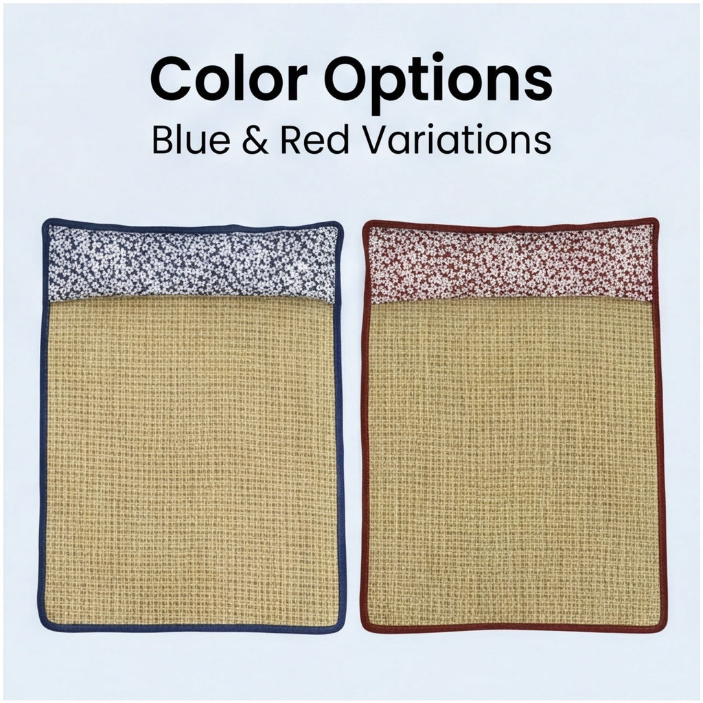 Siopsrl | Unisex nan cooling sisal sleeping mat with padded neck pillow for pets Siopsrl