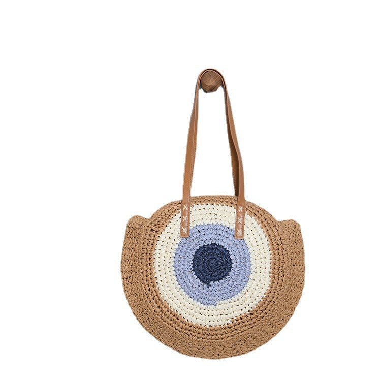 Siopsrl | Round Basket Bag with Modern Design Siopsrl