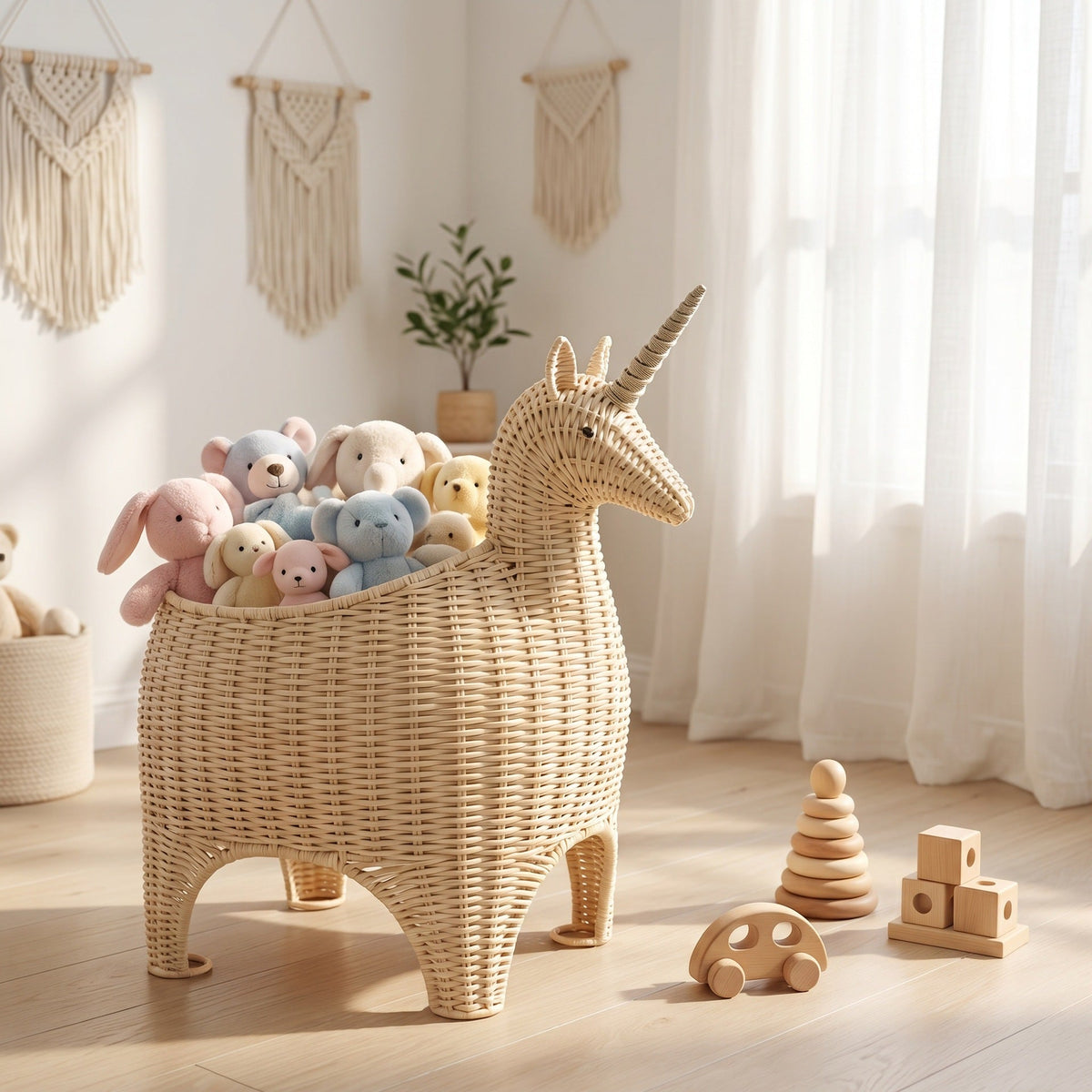 Playful storage basket in unicorn shape Siopsrl