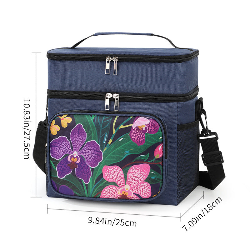 Siopsrl | Insulated picnic cooler bag with stylish floral design Siopsrl