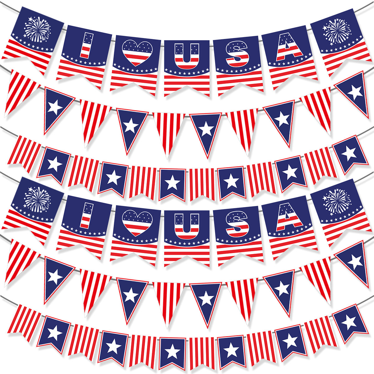 Siopsrl | Unisex decorative garland with star motif and sturdy cardboard Siopsrl
