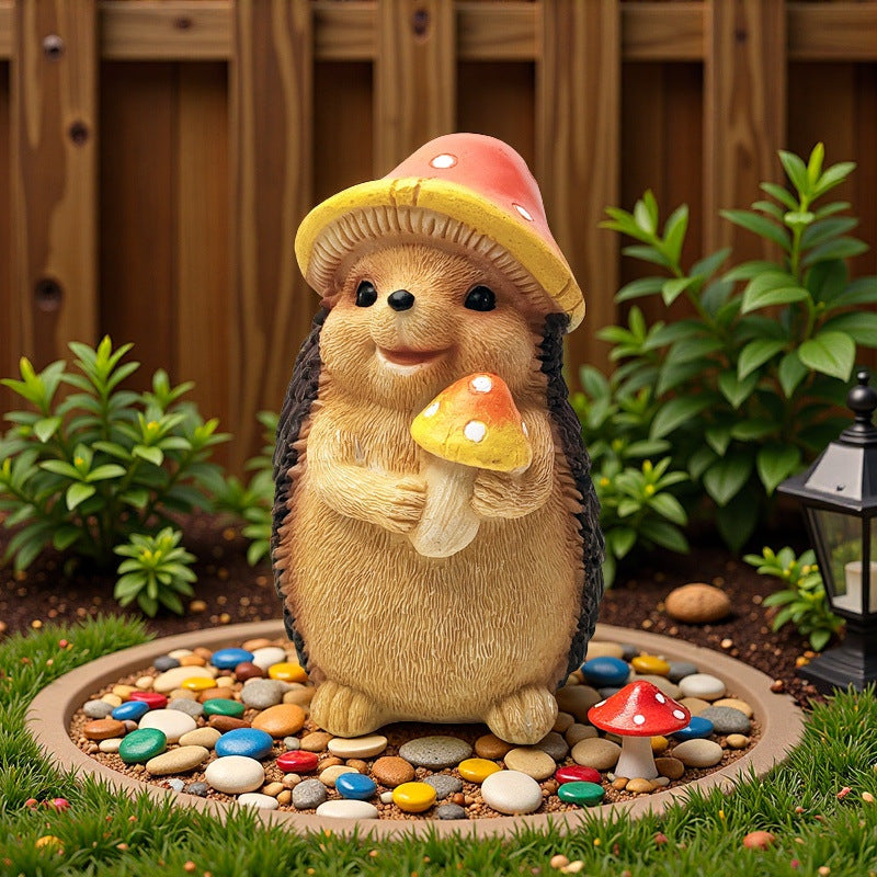 Cute hedgehog sculpture with fruit bowl Siopsrl