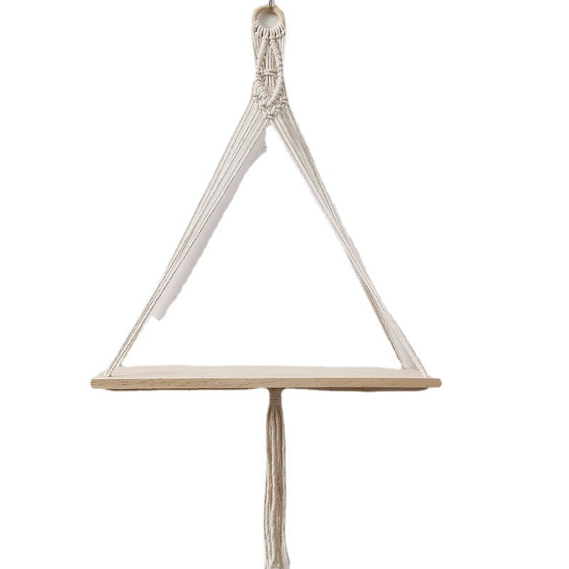 Macramé Wall-Mounted Decorative Shelf Siopsrl