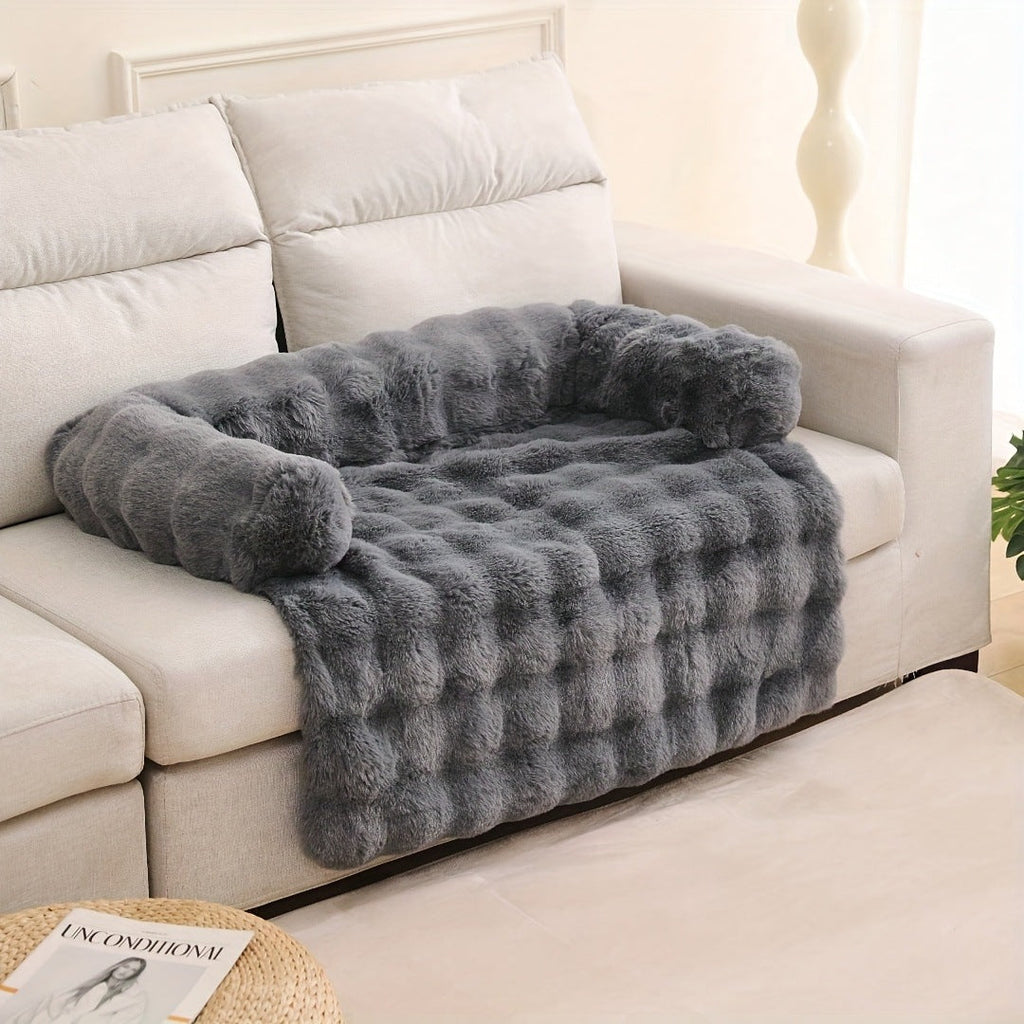 Siopsrl | Luxurious Fuzzy Pet Couch Throw Blanket Dog Bed