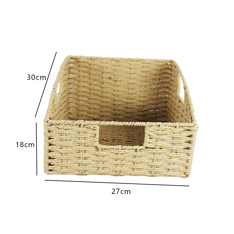 Natural Fiber Rectangular Storage Basket Siopsrl