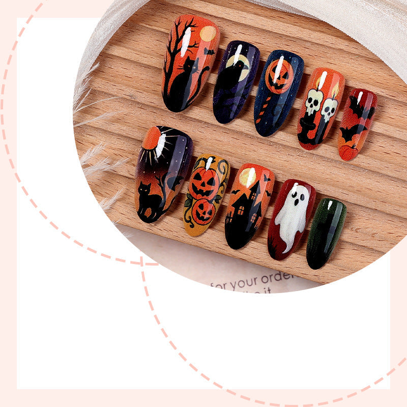 Halloween-Themed Press-On Nail Set  Siopsrl1788495816