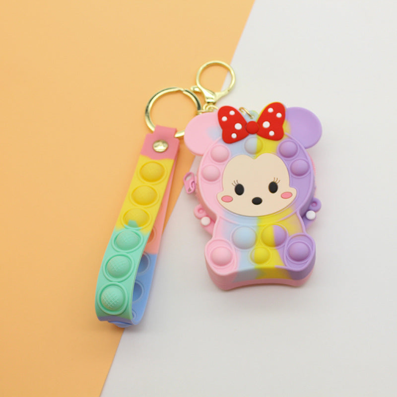 Siopsrl | Women's Keychain with Pop It Design Siopsrl
