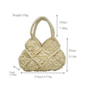 Siopsrl | Handmade macrame shoulder bag with playful flower pattern Siopsrl