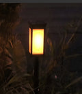 LED Garden Stake Lantern With Frosted Acrylic Panel And Weatherproof Metal Frame Siopsrl