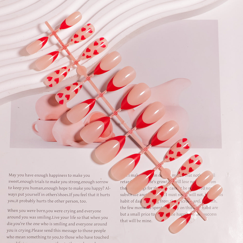 Siopsrl | Artistic Heart Designed Press-On Nail Set Siopsrl
