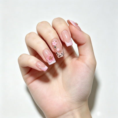 Siopsrl | Floral Decorative Press-On Nail Tips Siopsrl