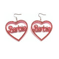 Glittering Heart-Shaped Earrings Siopsrl