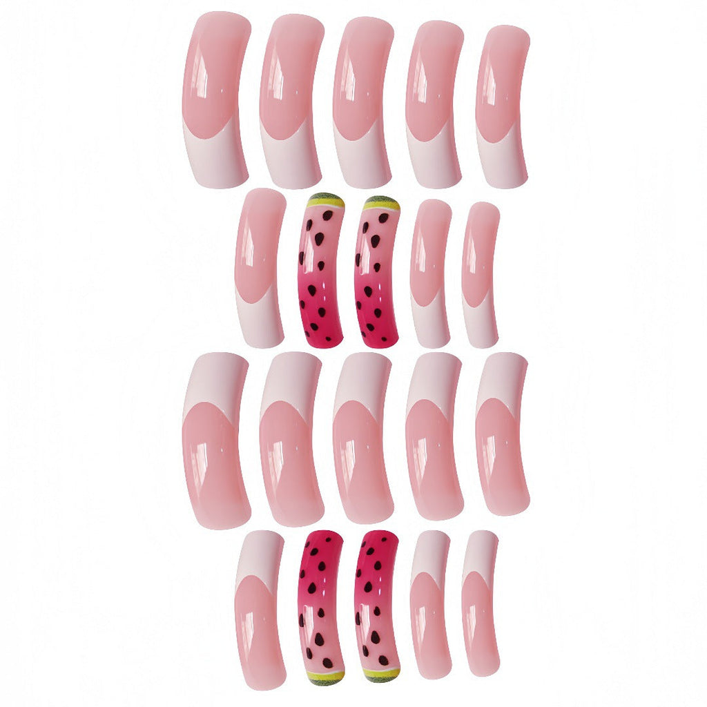 Siopsrl | Watermelon-Inspired Press-On Nail Set Siopsrl