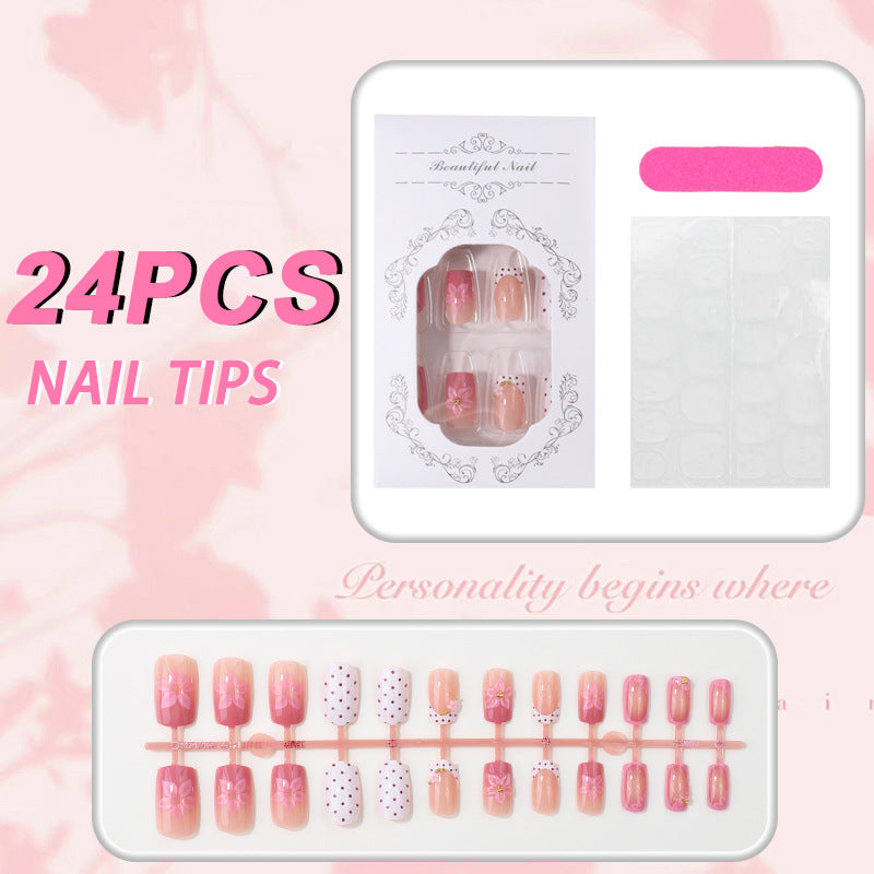 Siopsrl | Floral Design Nail Tip Set Siopsrl