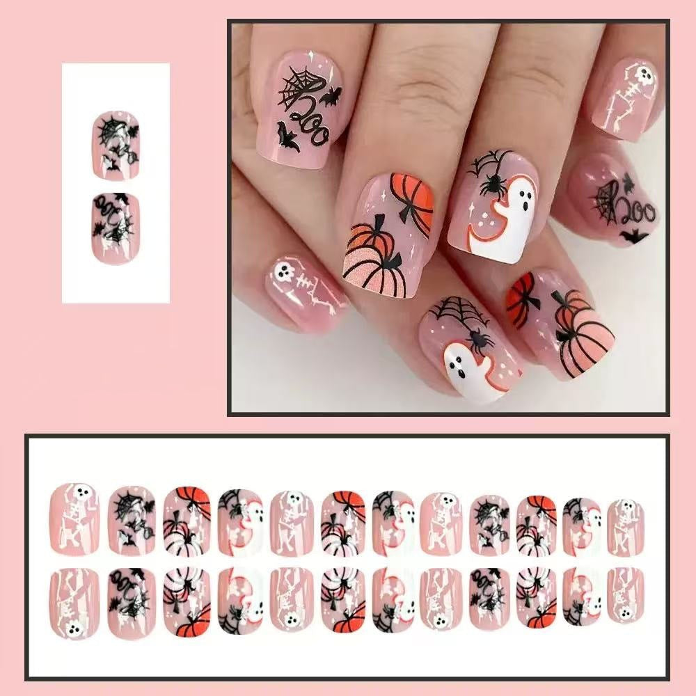 Siopsrl | Halloween Artificial Nail Set with Creepy 3D Designs and Spider Decorations Siopsrl