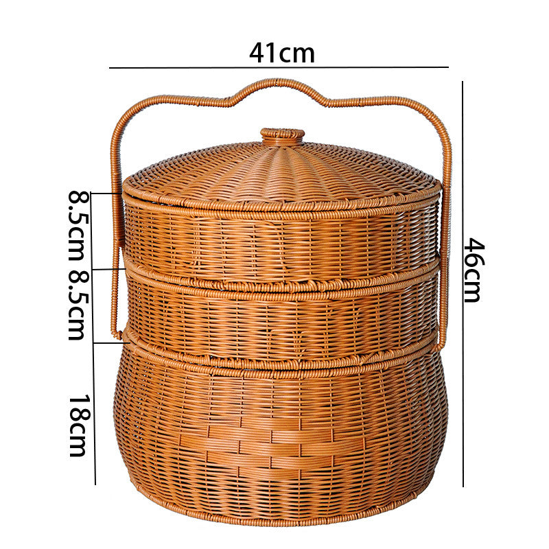 Multi-Tiered Woven Storage Basket Siopsrl