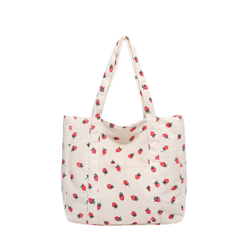 Siopsrl | WoStylish Corduroy Shopping Tote Siopsrl
