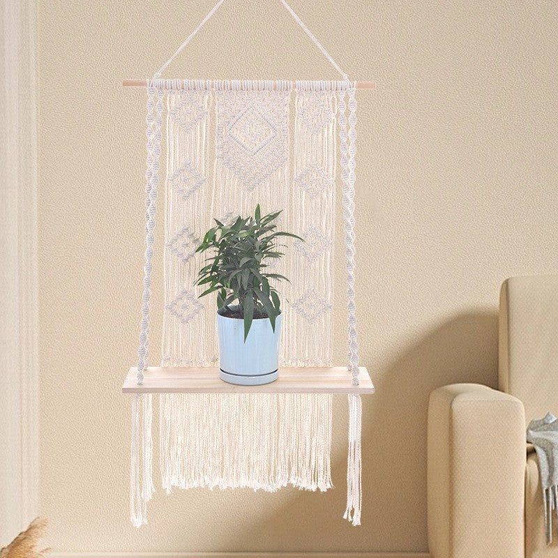 Macrame Plant Shelf Siopsrl