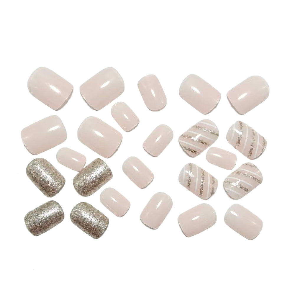 Siopsrl | Glamorous artificial nails with glitter and ombre Siopsrl