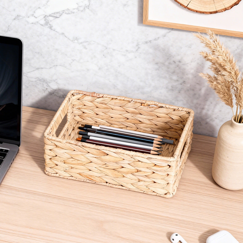Versatile Rectangular Woven Storage Basket Siopsrl