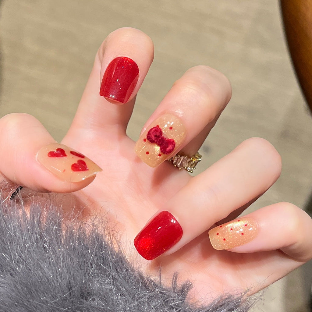 Siopsrl | Festively Themed Press-On Nail Art Set Siopsrl