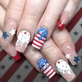Siopsrl | Creative Ice Cream-Themed Press-On Nails Siopsrl