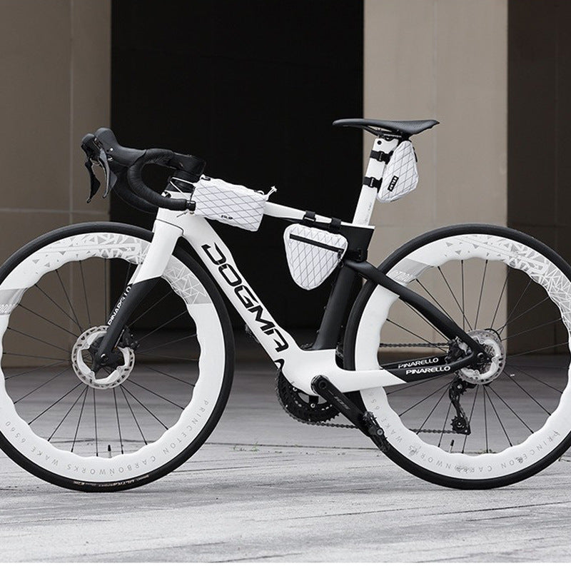 Siopsrl | lightweight reflective triangular bicycle frame bag with waterproof zippered pocket Siopsrl