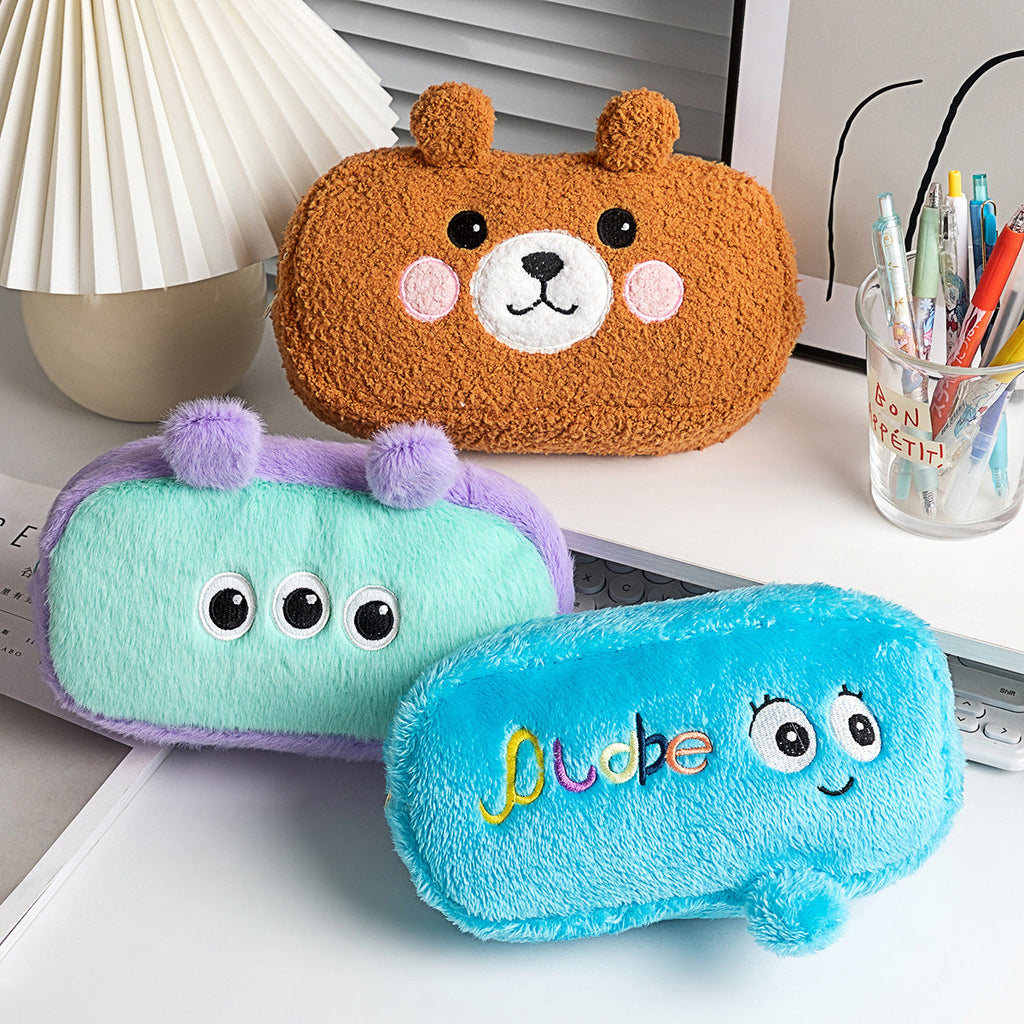 Siopsrl | Plush Cartoon Pencil Case Siopsrl
